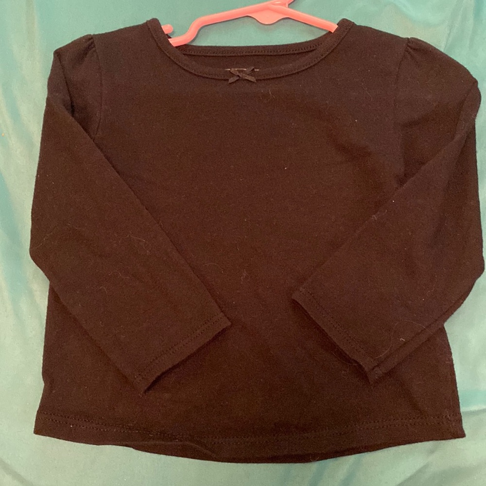 Pair of Shirts Black and Pink, size 18 months